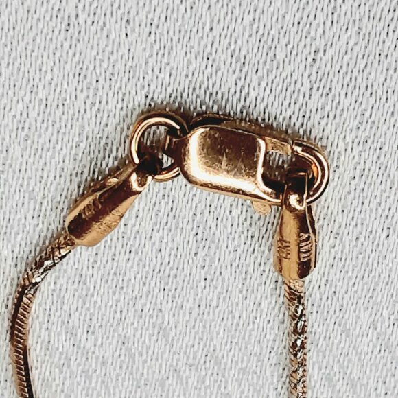 NEW 5.3 grams rose gold cross pendant with fancy chain - Picture 7 of 15